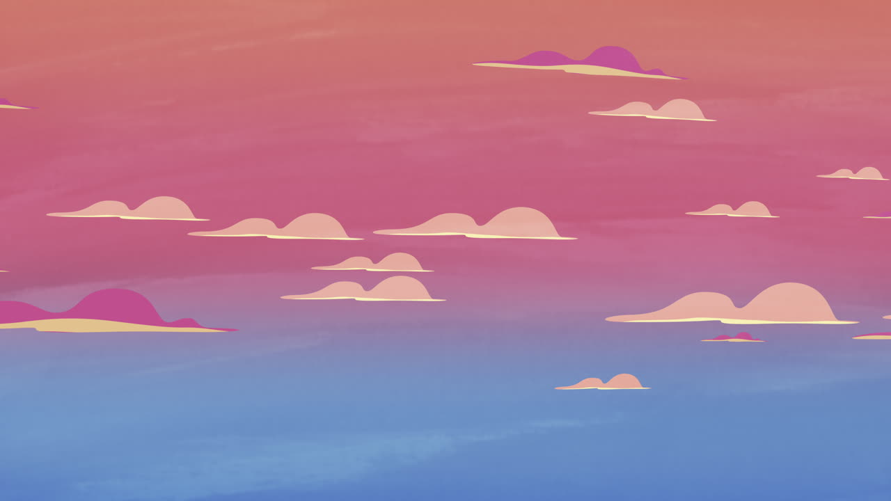 Cartoon animation background with motion clouds 5