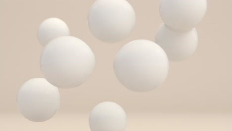 abstract white sphere composition