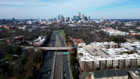 charlotte nc independence blvd reverse aerial