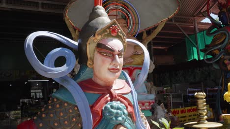 statue at the linh phuoc pagoda in da lat, vietnam