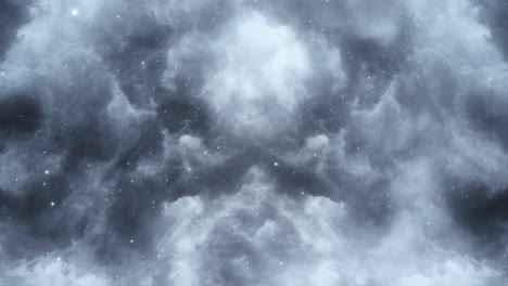 wolken und regentropfen schweben darin