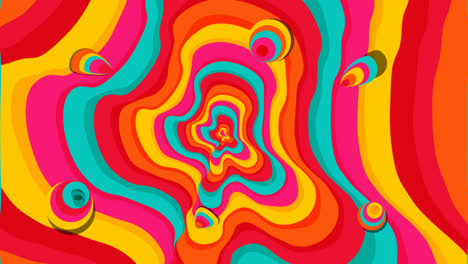 una animación de un fondo psicodélico groovy