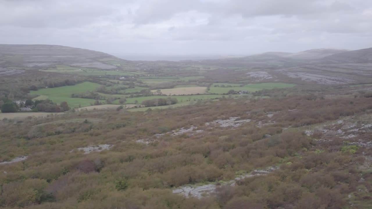 Panning Shot of the Ancient Burren
