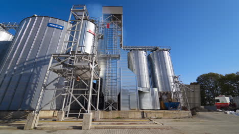 agriculture grain silos storage tank. modern industrial elevator for grain storage