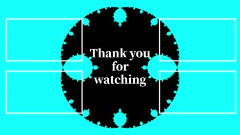 psychedelic flashy end card ending screen motion graphics