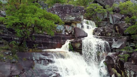 close of a waterfall  - goias, brazil