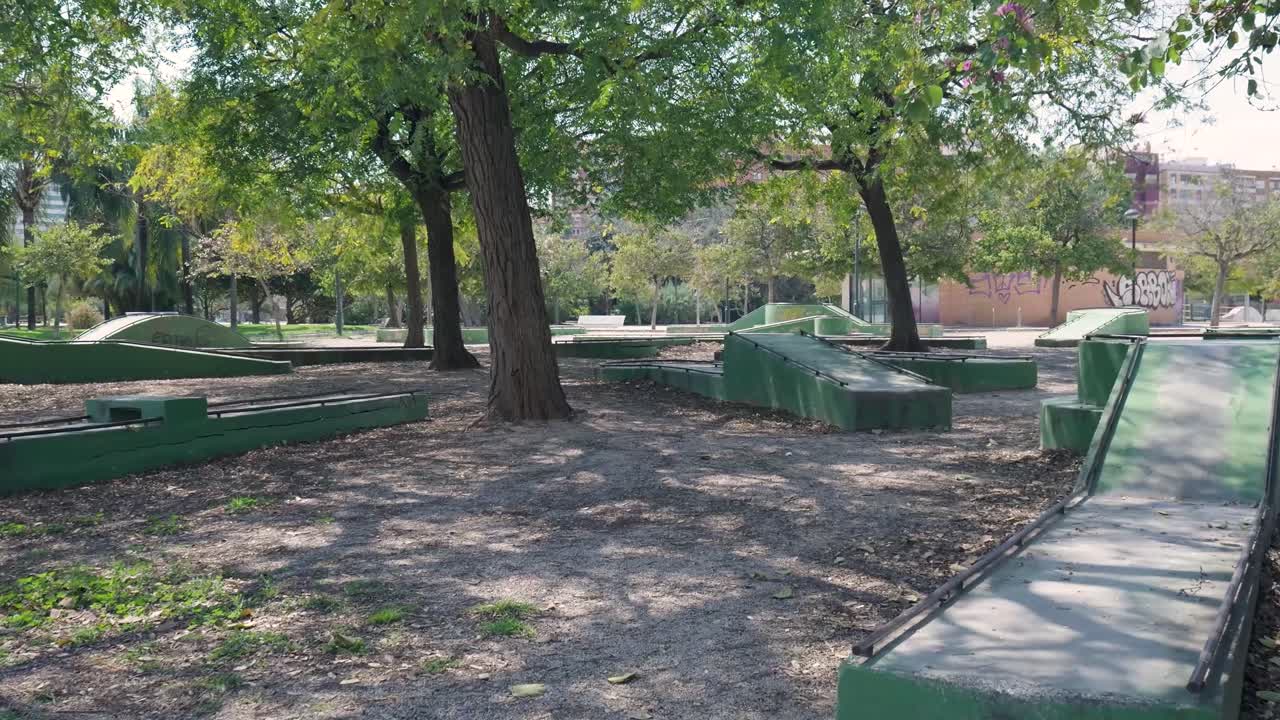Urban Skatepark in a City Park