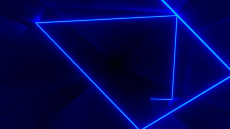 4k abstract seamless looped animation of blue neon ray