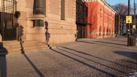 Lateral-View-Of-Customs-Office-In-Oslo,-Norway-On-A-Sunny-Winter-Day