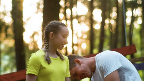 young girl at adventure camp