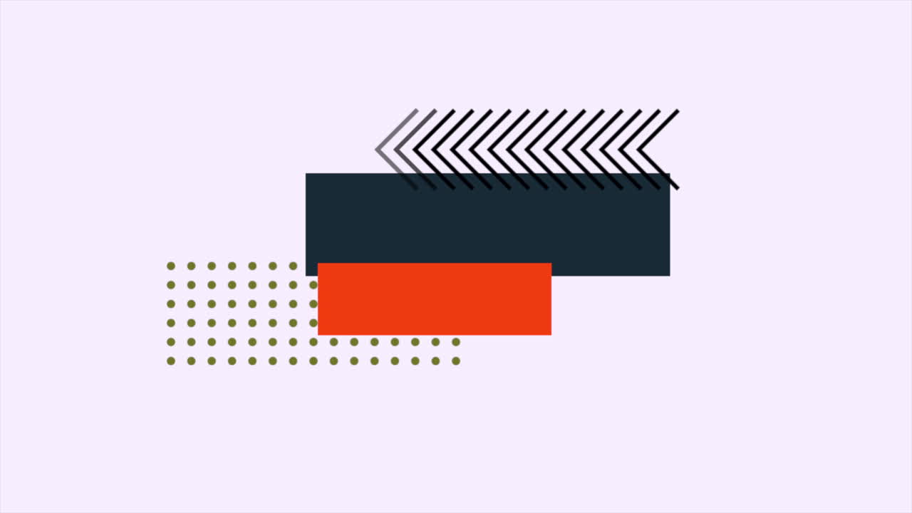 Geometric shapes pattern on white gradient