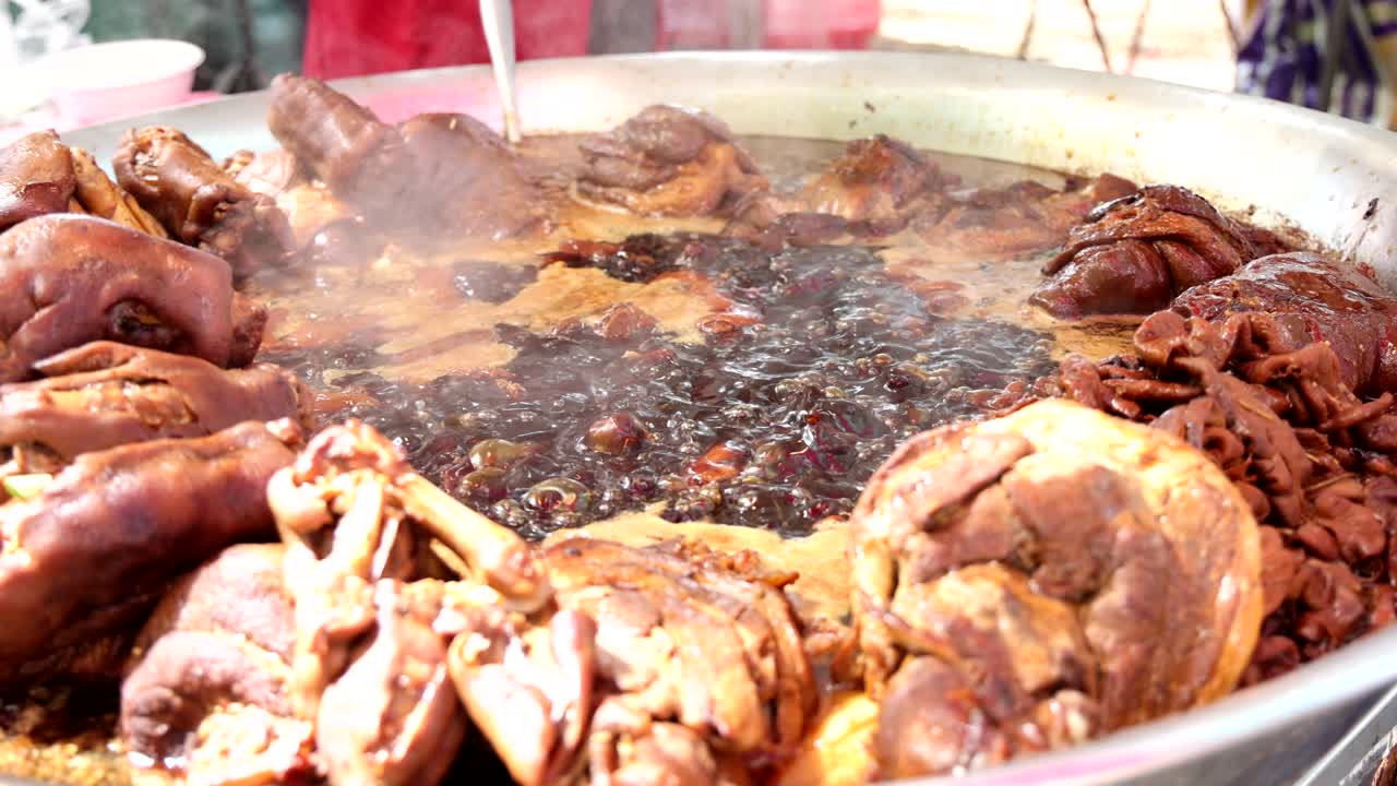 태국 돼지고기 김의 큰 비.