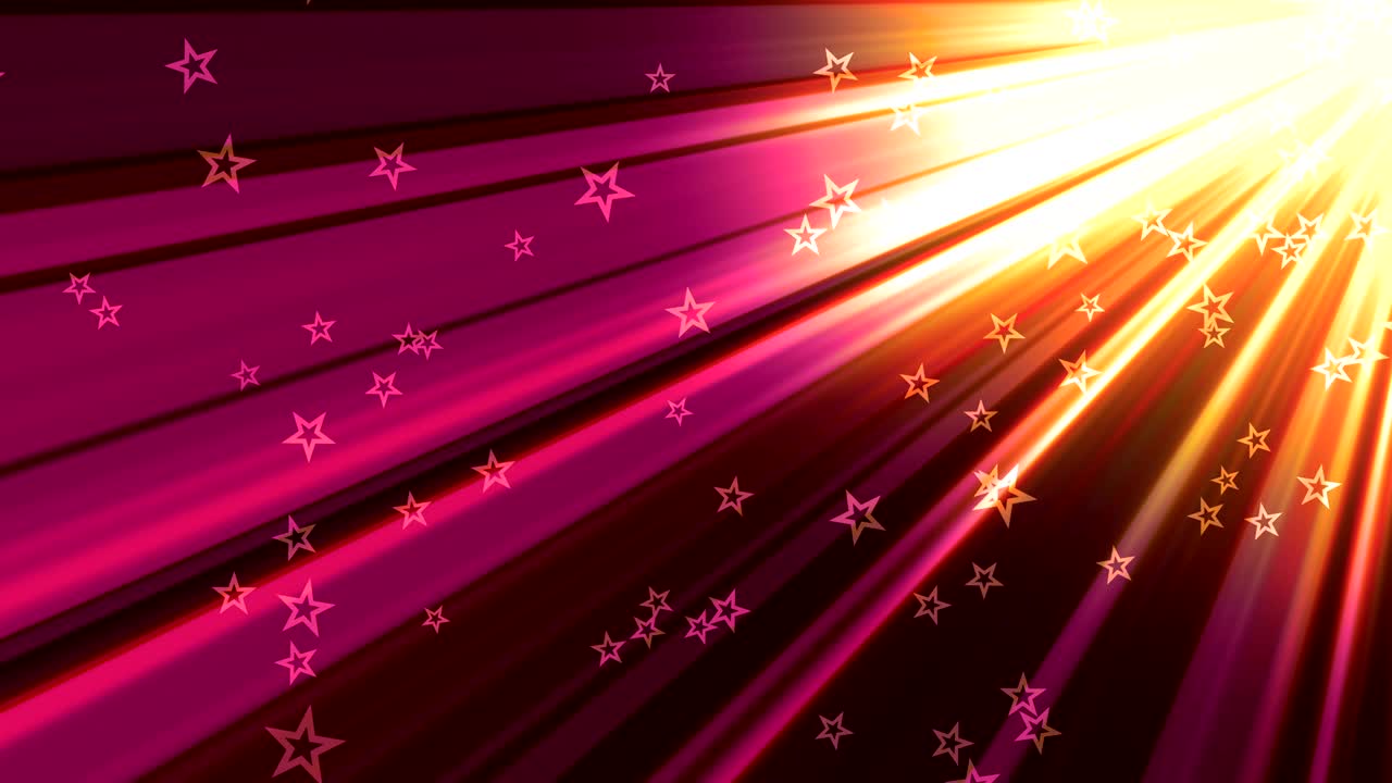 영광스러운 광선과 별들