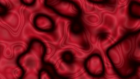 virus rosso a anello di sfondo curvo