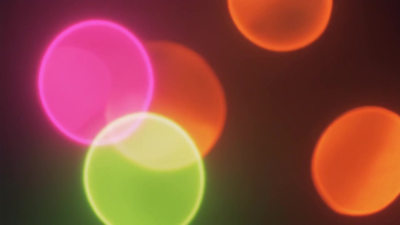 Fundo Abstrato com Orbes de Luz Bokeh Coloridos Flutuantes