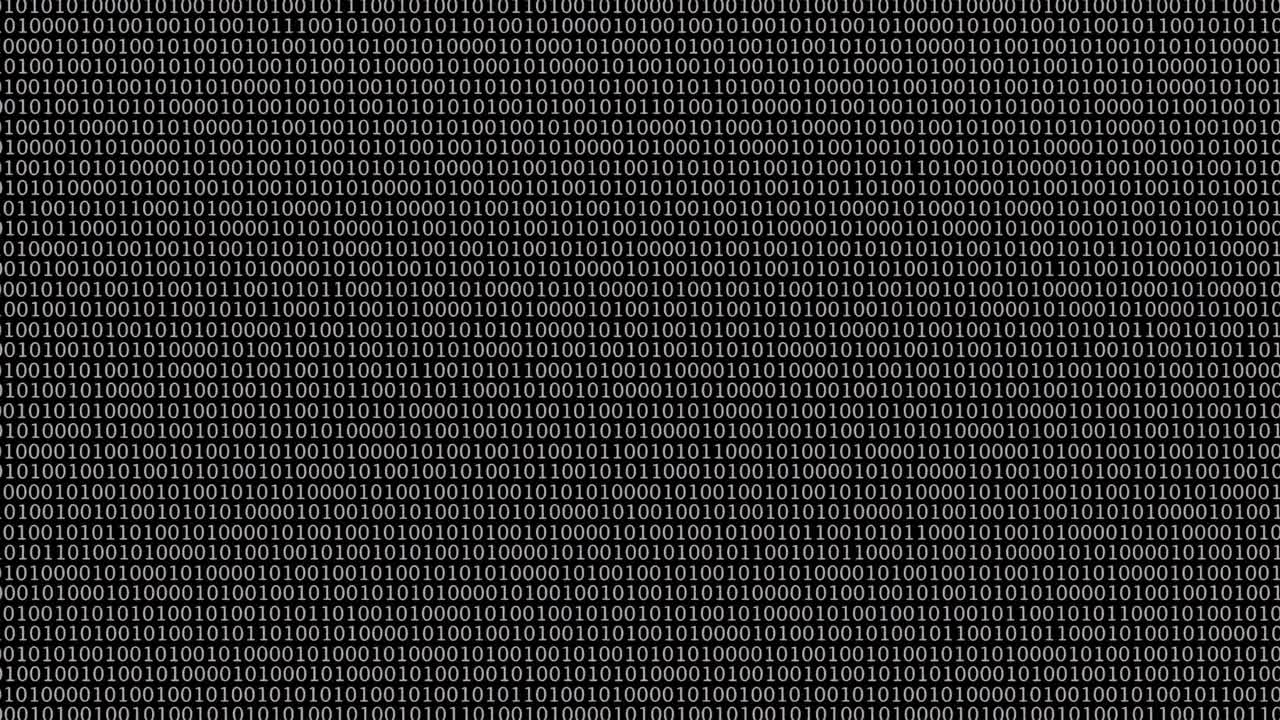 Binary Randomly Generated Numbers Graphic