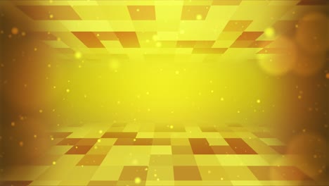 futuristic background dark golden retro grid lines graphic technology loop animation.