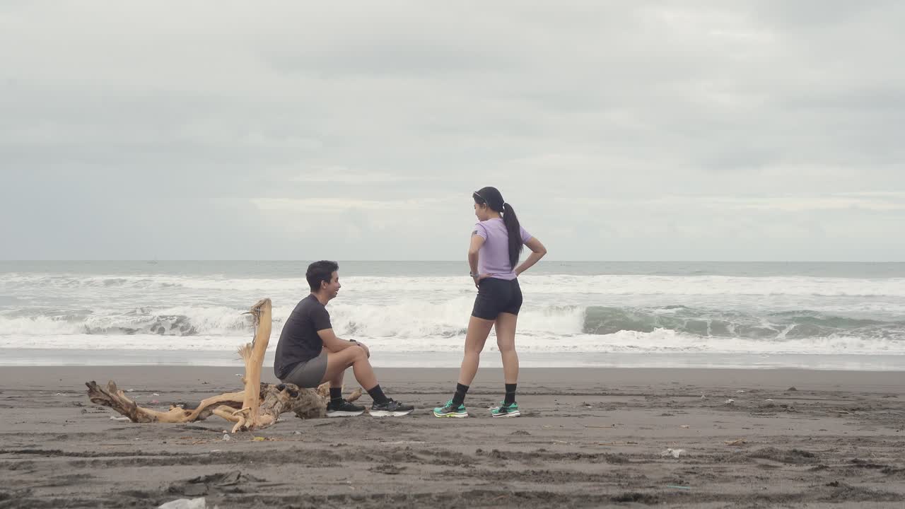 pareja en la playa