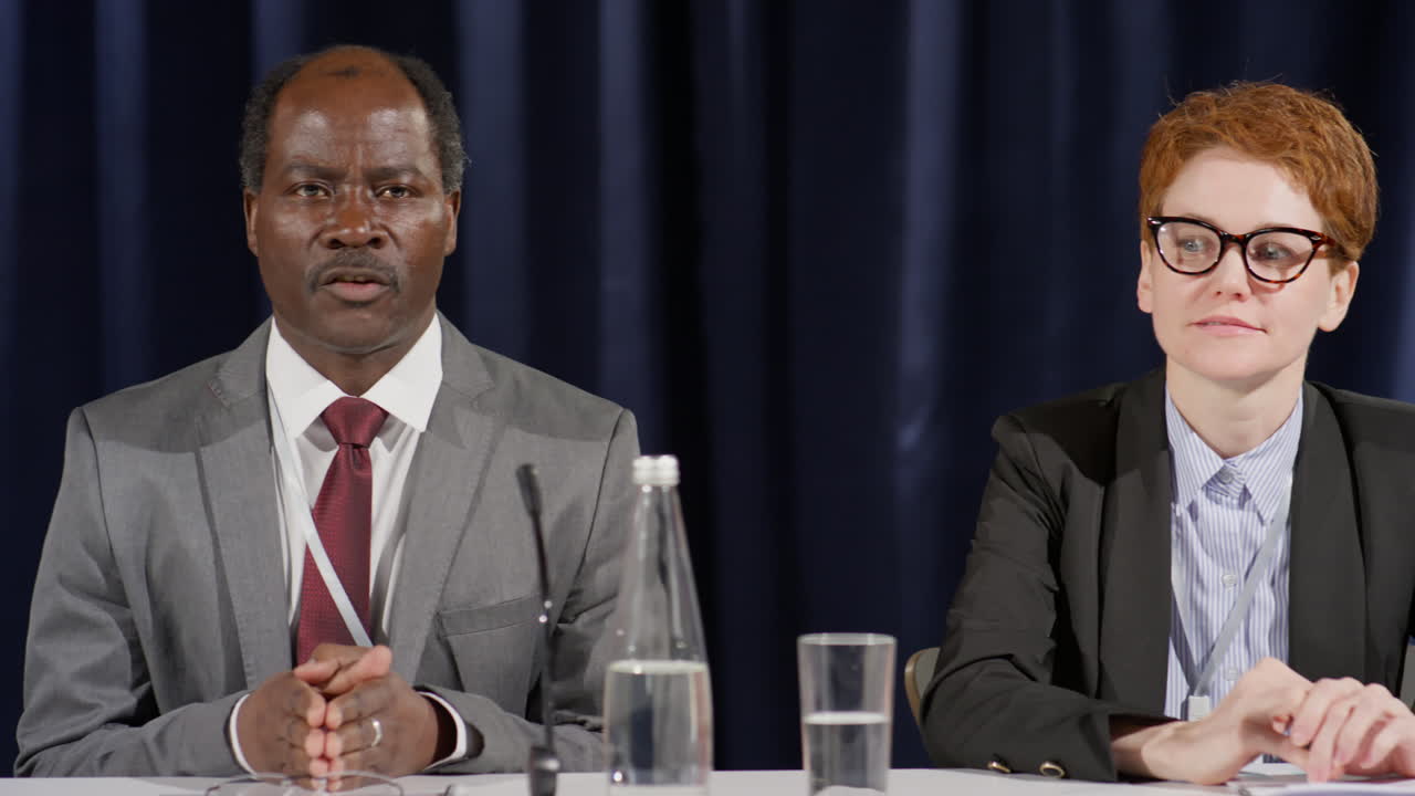 Politicians Holding Press Conference