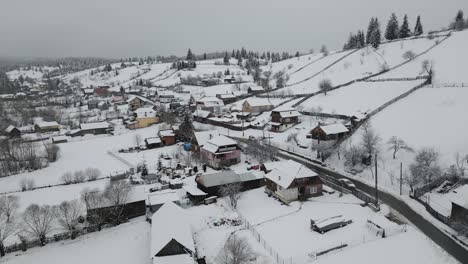 small village in romania - cinematic 4k drone footage