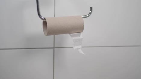 empty toilet paper roll