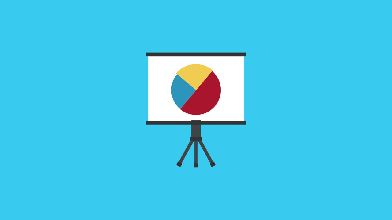 statistics pie graphic in paperboard