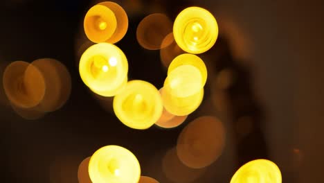 golden bokeh lights