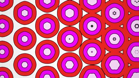 sfondo di movimento astratto, animazione di forme geometriche colorate.