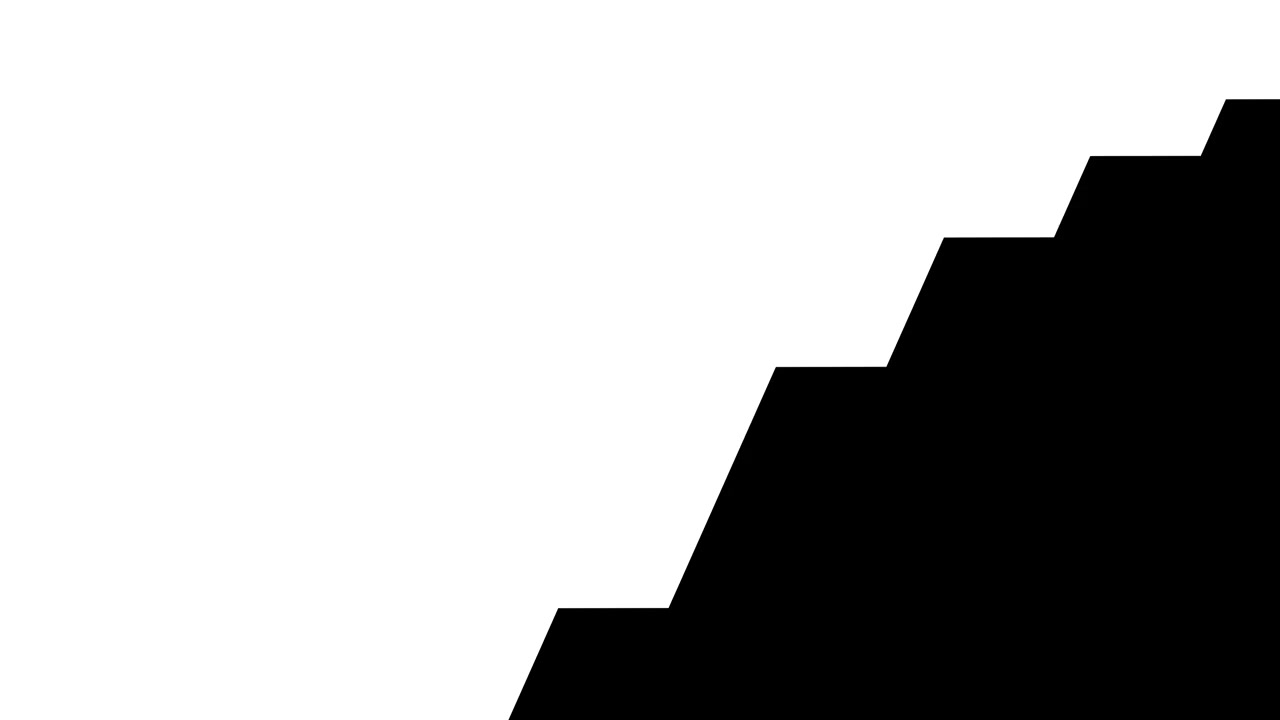 Black Geometric Shape Expanding to Fill Screen