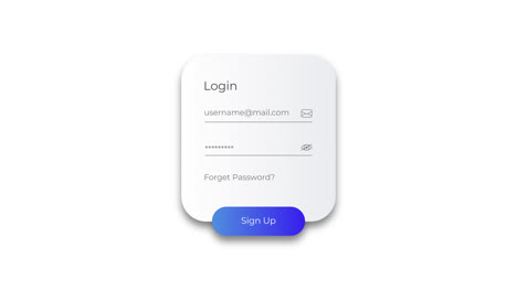 login form