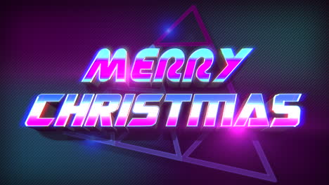 Merry-Christmas-with-neon-retro-triangle-in-80s-style