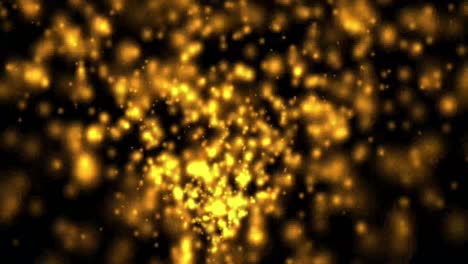 oro líquido abstracto que fluye como lava sobre un fondo negro