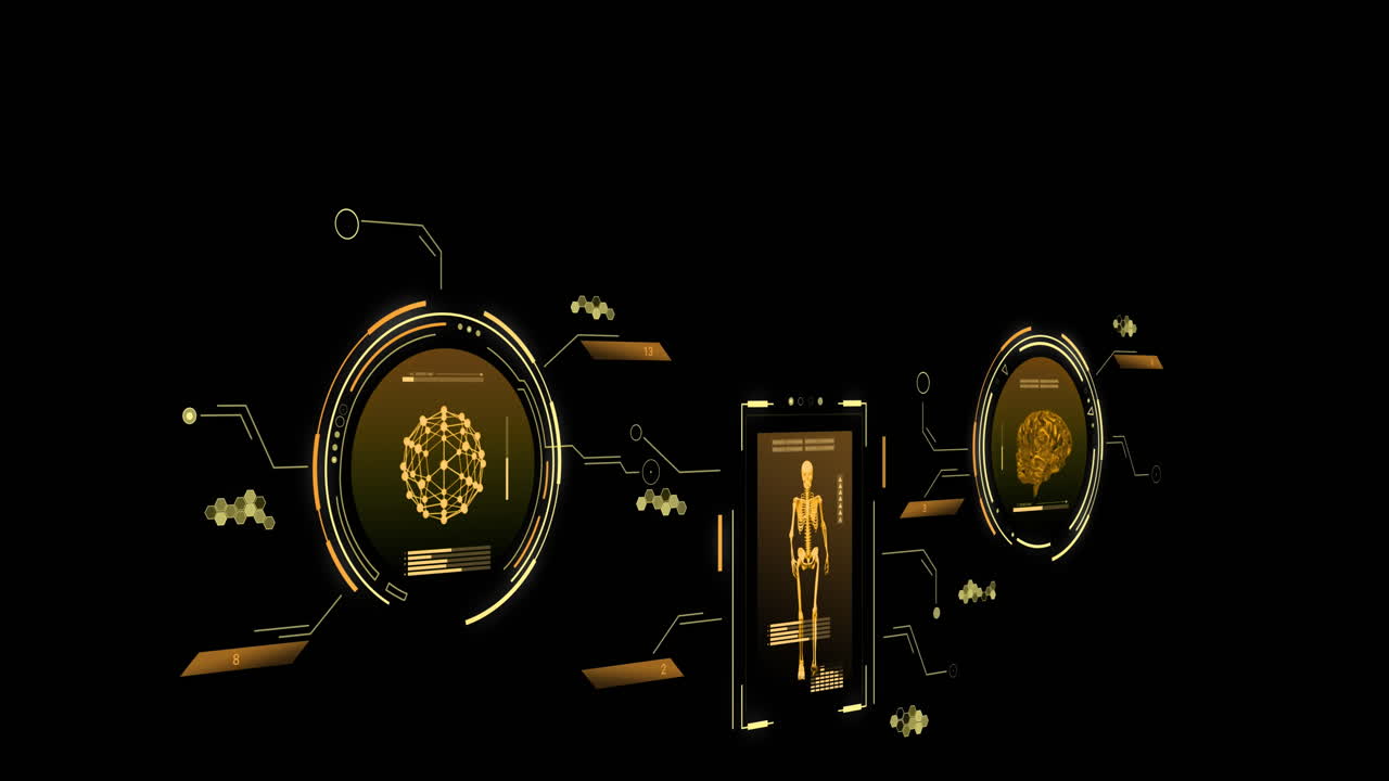 검은 바탕에 대한 스 ⁇ 과 과학 데이터 처리의 애니메이션