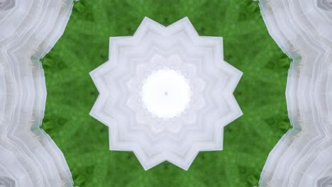 3d loop animation with particles as science fiction background