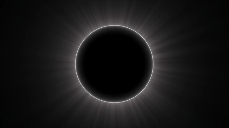 Abstract ring laser on black background. shiny animation 4K resolution