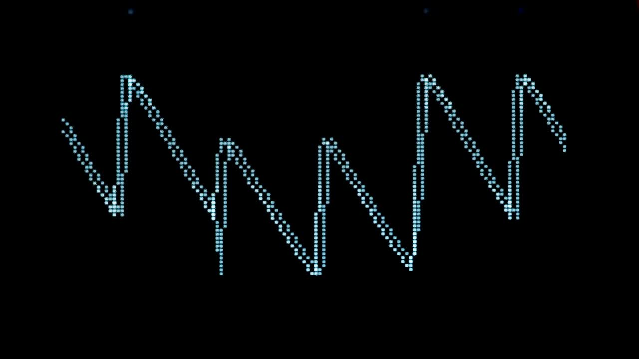 Analog synth wave oscilloscope graph
