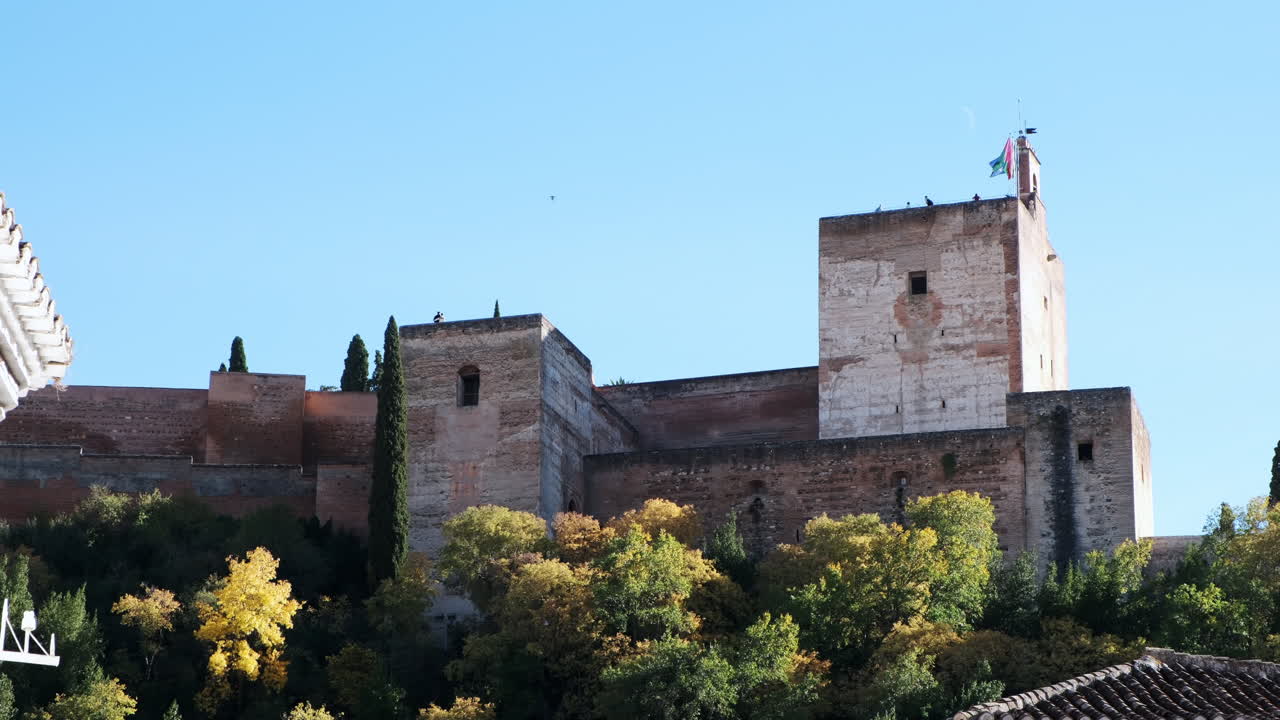 Historic Alhambra Palace Overlooking: Granada's Timeless Beauty