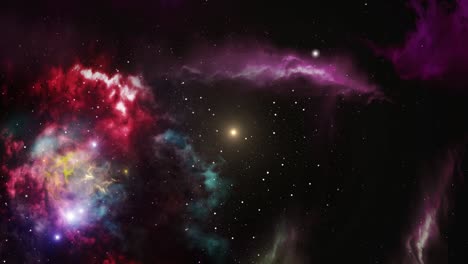4k nebulosas de nubes en el universo infinito