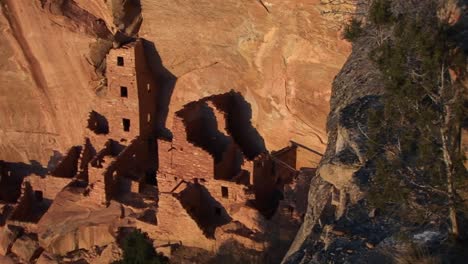 Vogelperspektive-Einer-Alten-Anasazi-Ruine-Im-Mesa-Verde-Nationalpark-In-Colorado