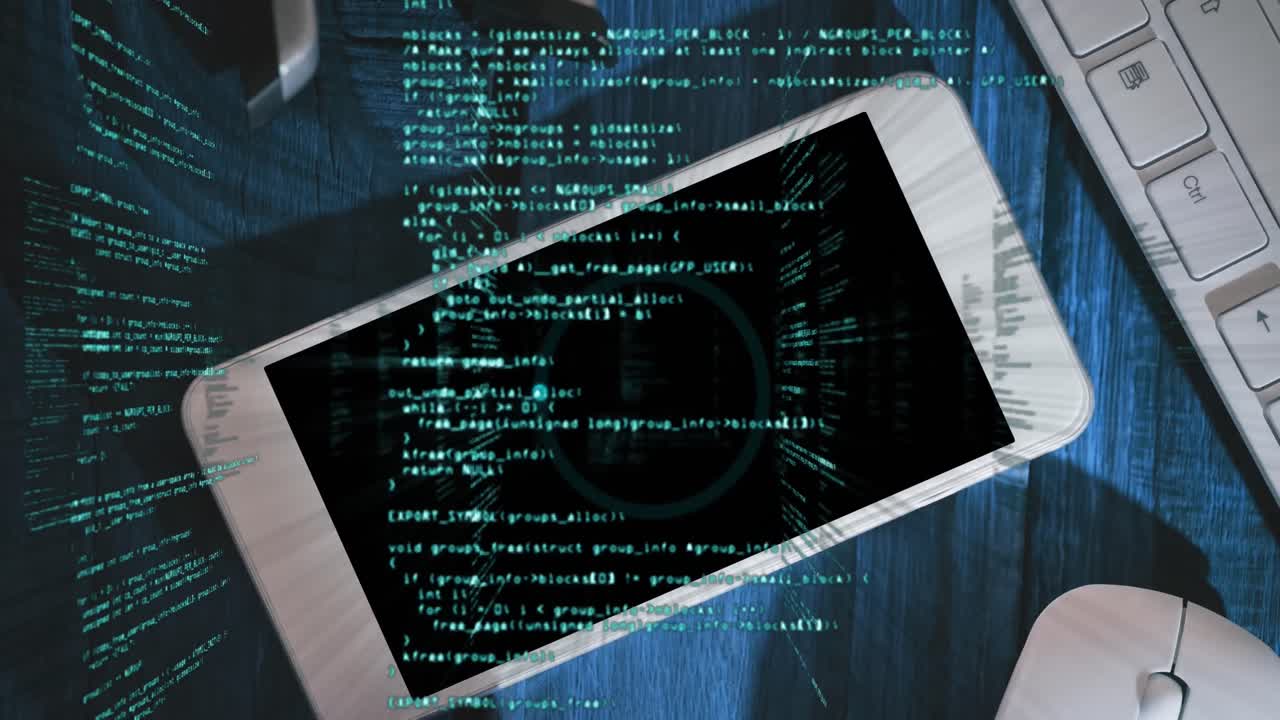 Animation of data processing over electronic devices