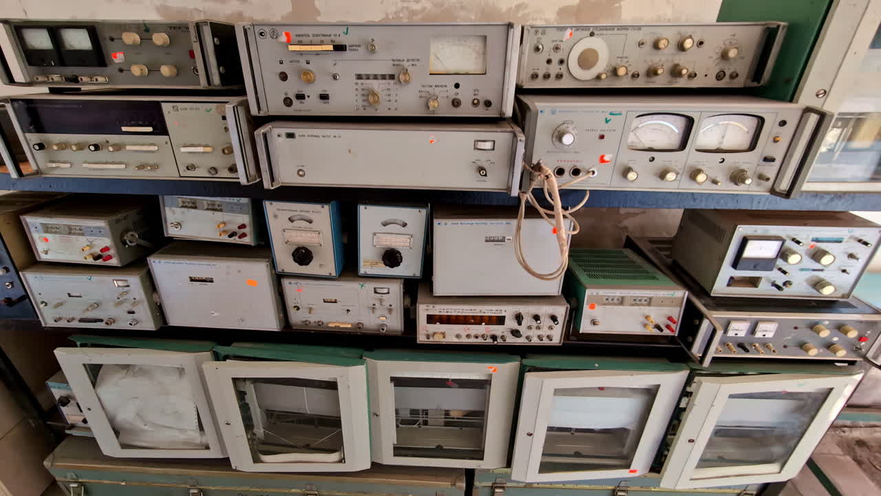 Collection of Vintage Electronic and Scientific Instruments