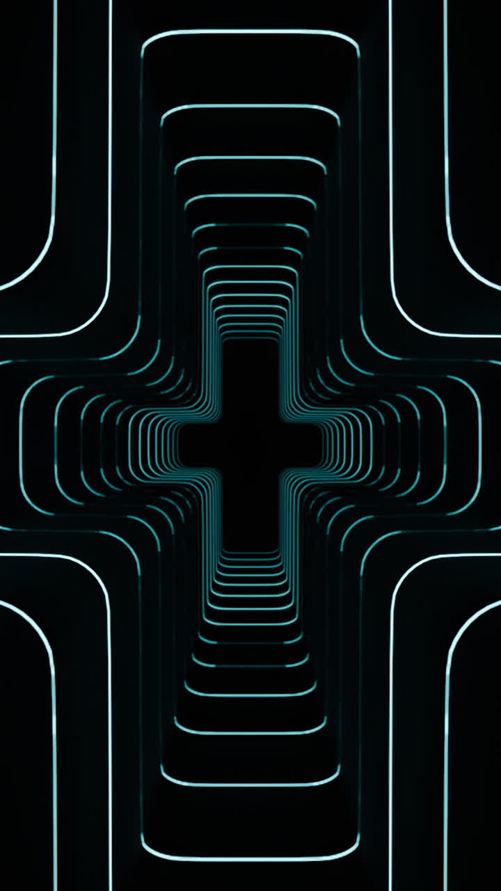 Abstract Tunnel al neon