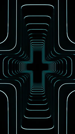 túnel de neón abstracto