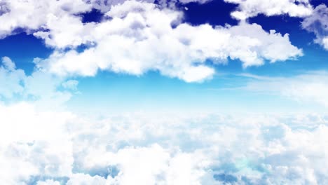 beautiful blue sky with clouds loop animation background green screen sky with cloudy weather nature