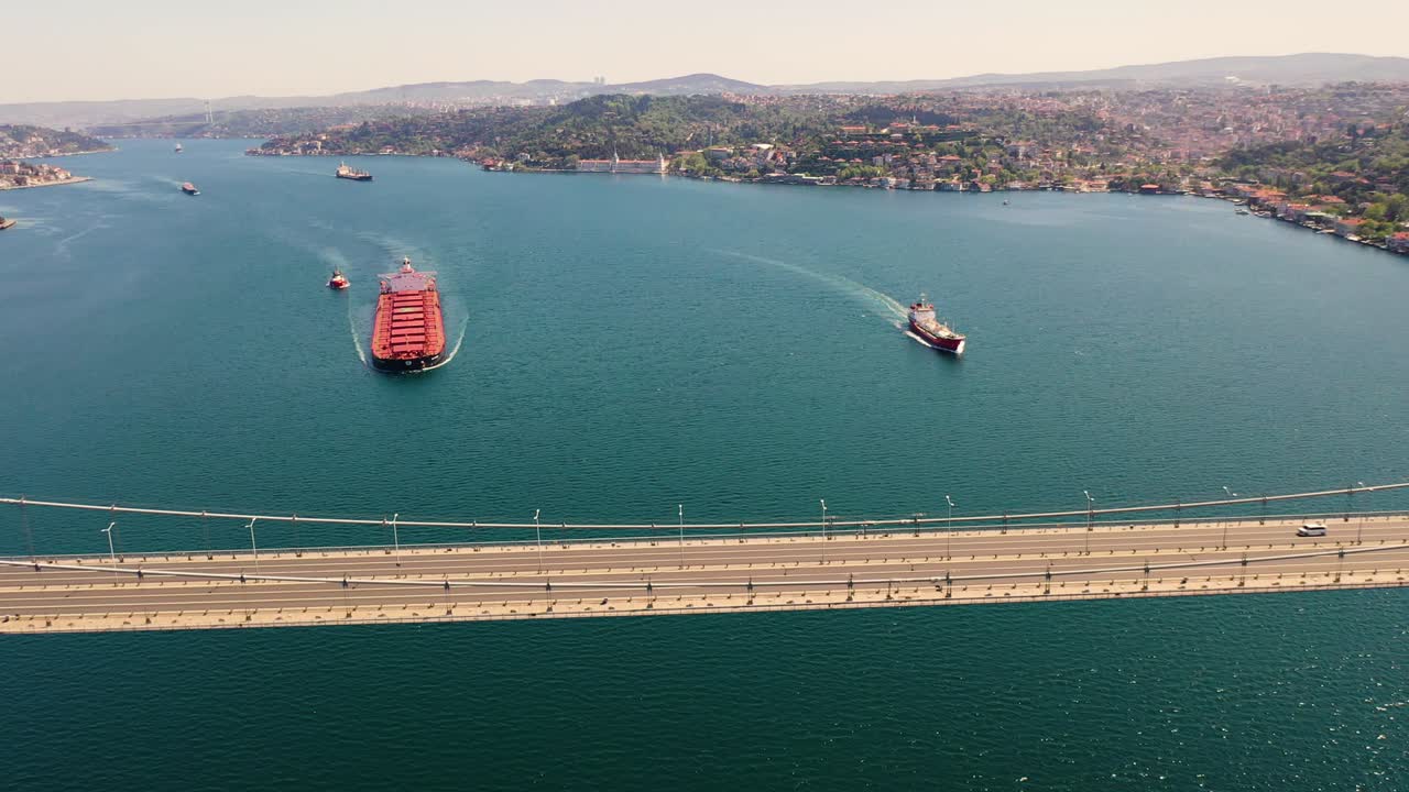 7월 15일 순교자 다리, 보스포루스 다리, 스카이 에어뷰, 이스탄불, 터키