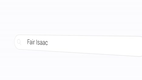 Searching Fair Isaac on the Search Engine