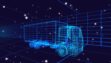 3d technical drawing of car