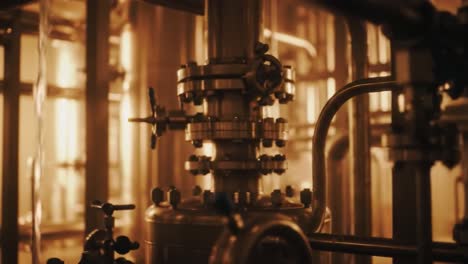 exploration of industrial machinery: a close-up view of intricate components and their aesthetic appeal in a modern factory environment