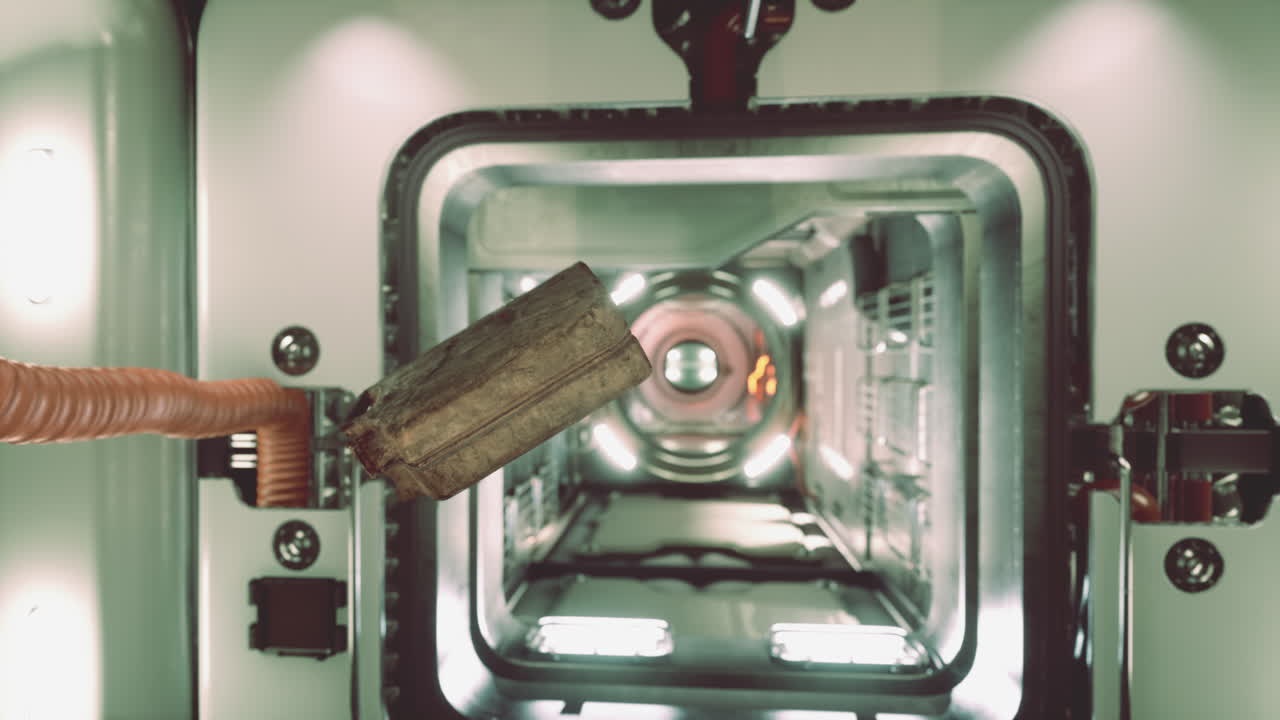 오래된 국제 우주 정거장에서 떠다니는 연료 통