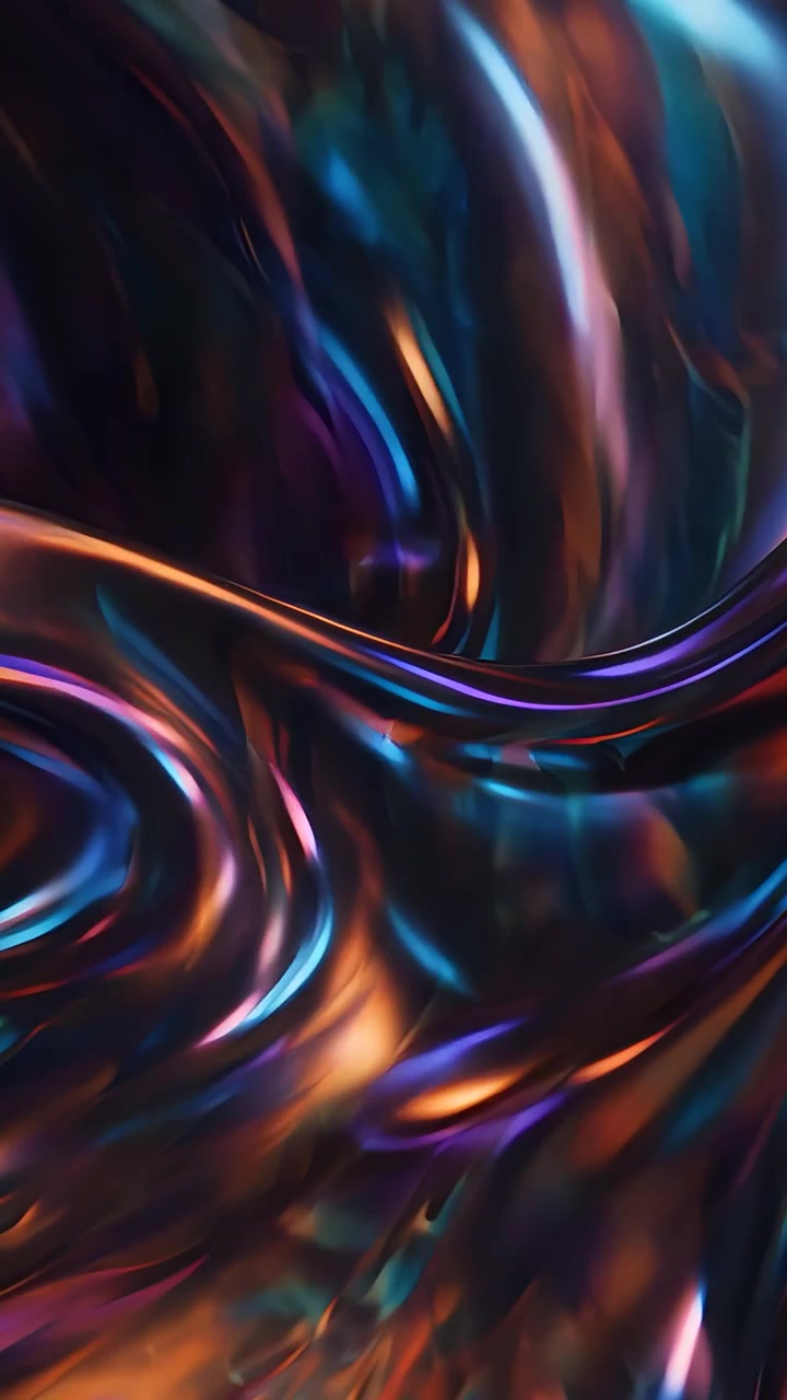 Sfondo di Onde Metalliche Astratte 4K